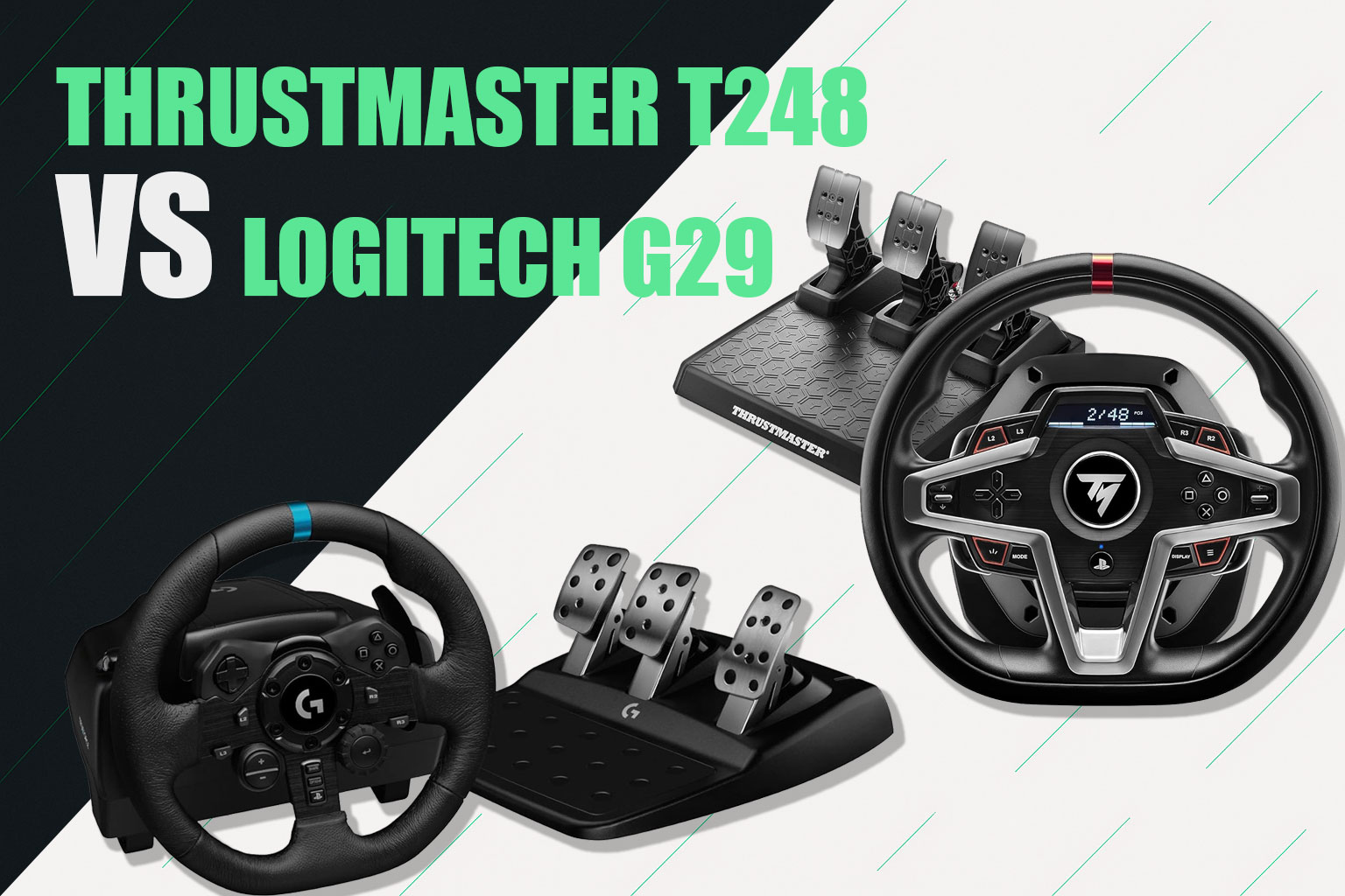 Logitech G29 vs Thrustmaster T248: i volanti economici migliori