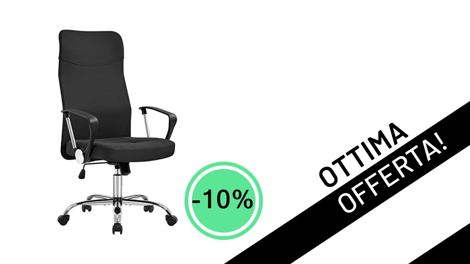 Affare imperdibile: la sedia gaming Yaheetech scende a soli 61,36€ con uno sconto del 10%!