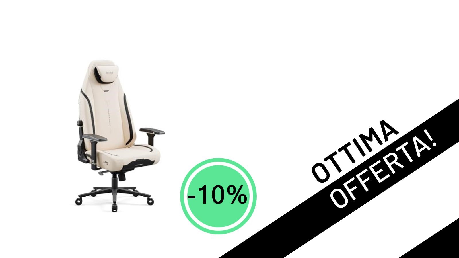 La Sedia Gaming DIABLO X.Eye Prime raggiunge un prezzo incredibile con il -10% di sconto!