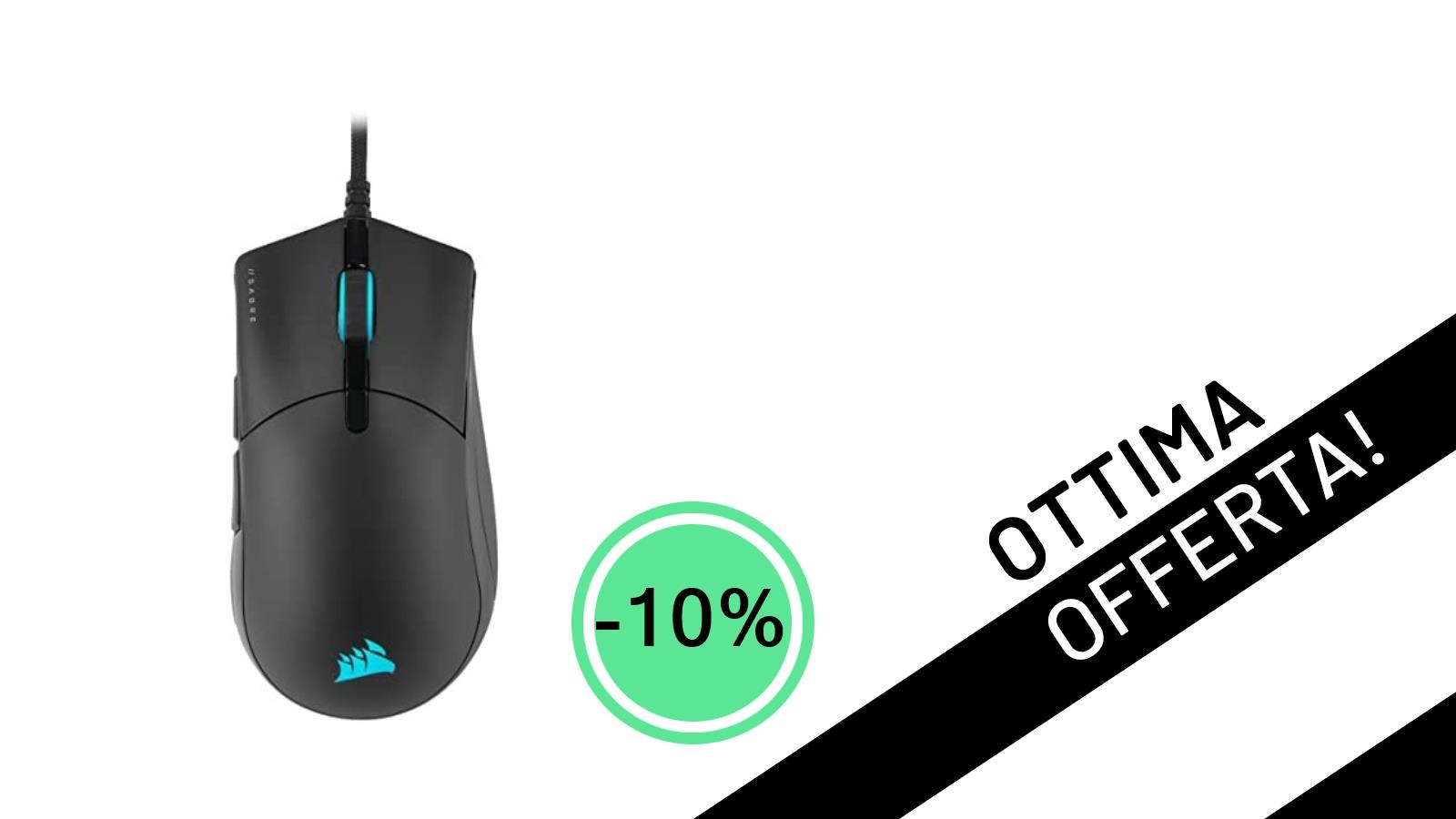 Corsair SABRE RGB PRO CHAMPION SERIES: Il Mouse da eSports che Stavi Aspettando, Ora in Offerta!