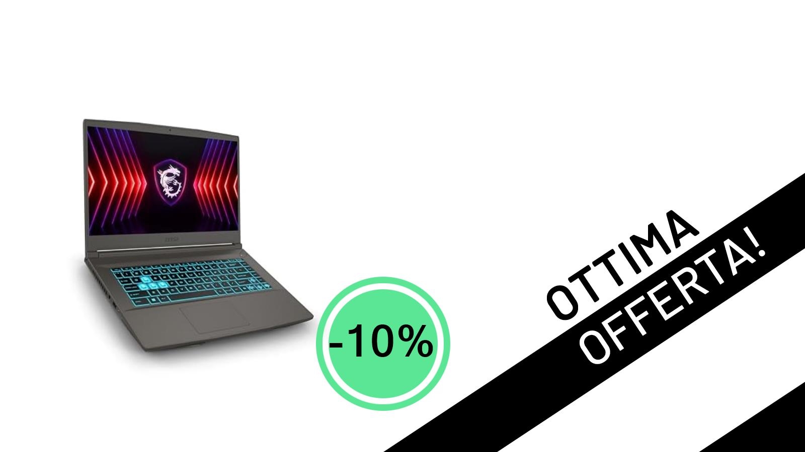 MSI Thin A15: Il Notebook Gaming con RTX 3050 Scontato del 10% a soli 719,10€!