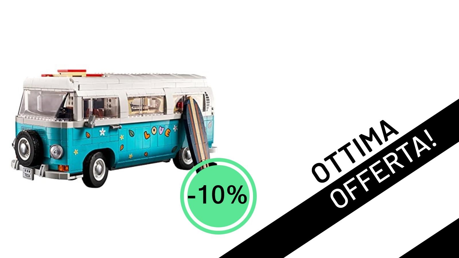 Offerta Esclusiva: Il LEGO Creator Expert Volkswagen T2 CAMPINGBUS Scontato del 10%!