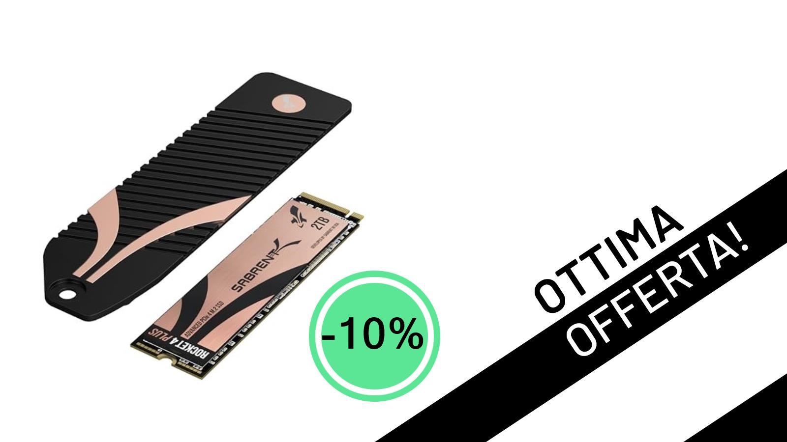 Offerta Shock: Sabrent Rocket 4 Plus SSD 2TB a un prezzo mai visto con il 10% di sconto!