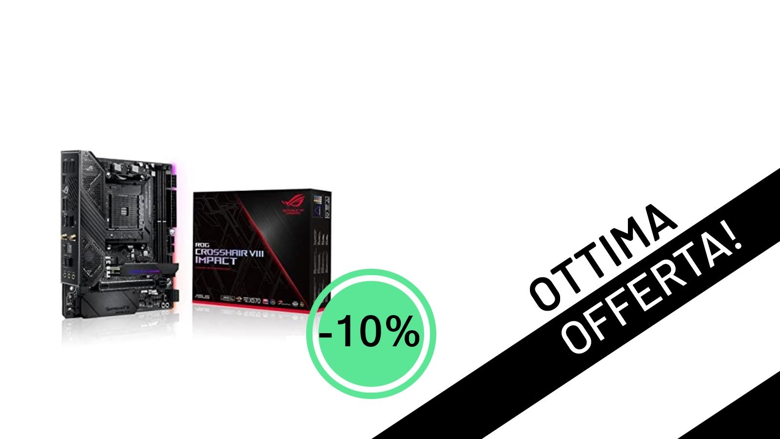 Offerta Imperdibile: La Scheda Madre ASUS ROG Crosshair VIII Impact Scontata del 10% a 250,70€!