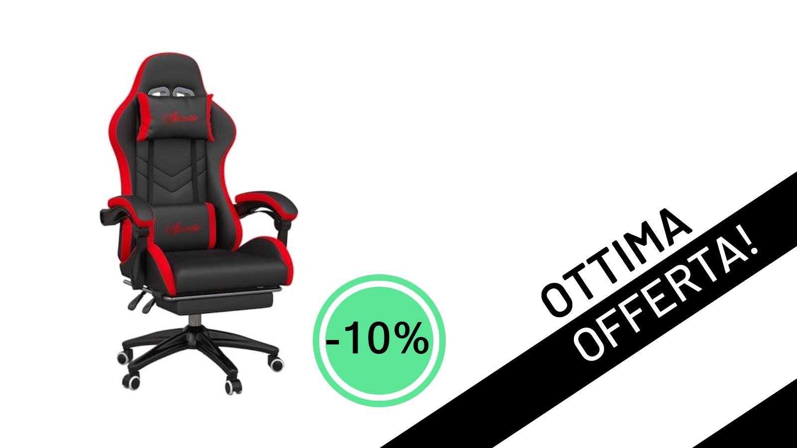 L'Imbattibile Sedia Gaming Vinsetto in Offerta: Ergonomia e Stile a Soli 107,95€!