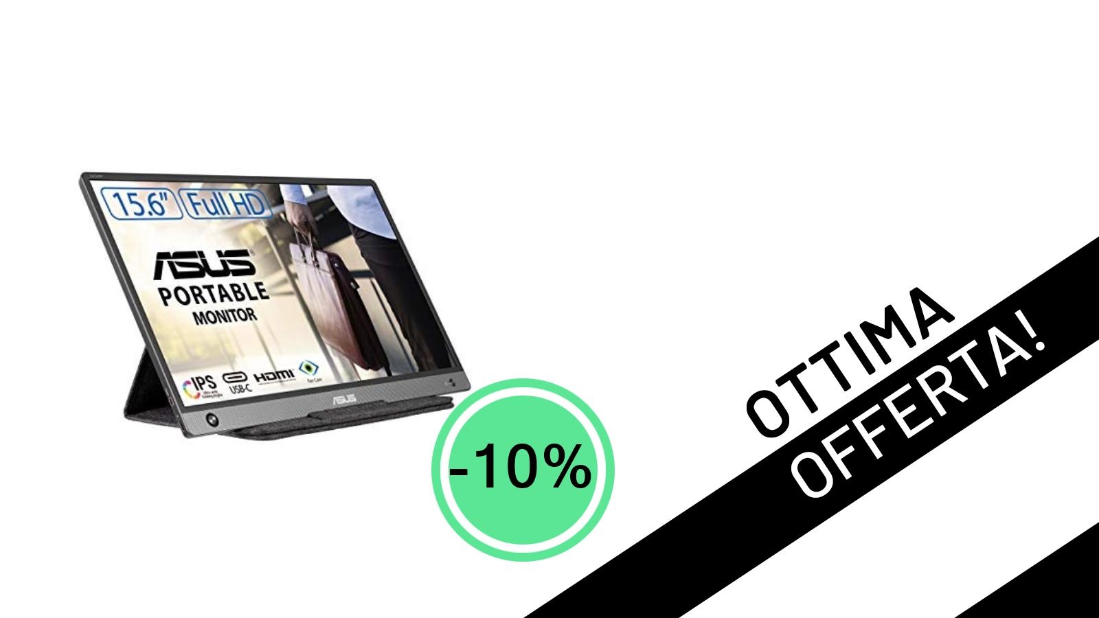 ASUS ZenScreen in Offerta: Il Monitor Portatile 15.6" Indispensabile per Produttività e Viaggio!