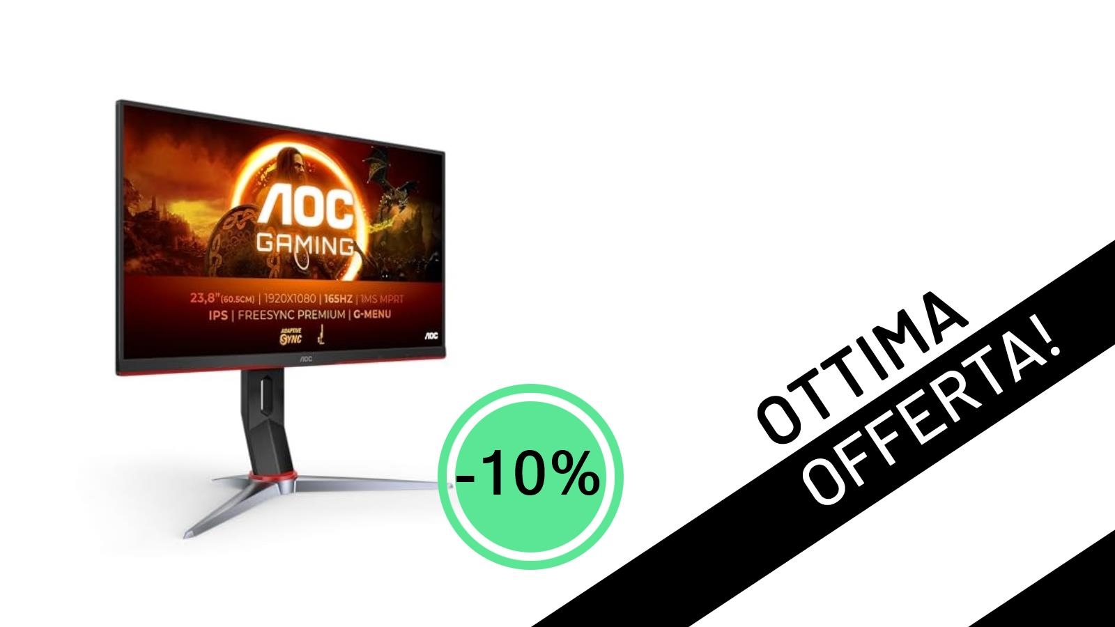 AOC Gaming 24G2ZE: L'Offerta Imperdibile per i Gamer su un Monitor 240Hz a 219€!