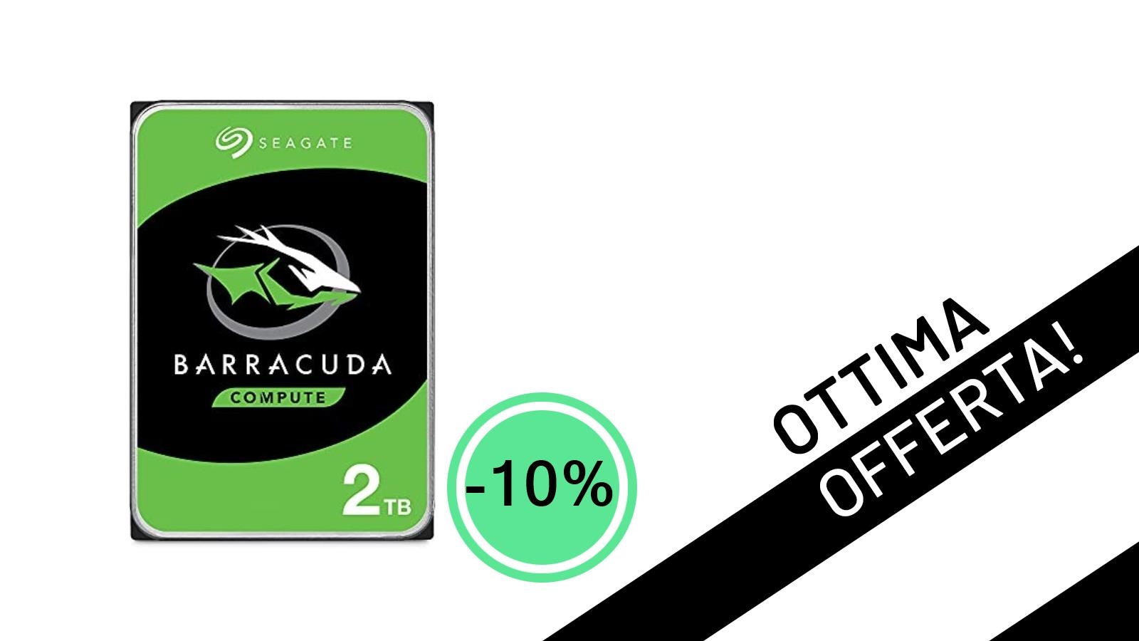 Espandi il tuo mondo digitale: Seagate BarraCuda 2TB in offerta imperdibile a soli 81,99€!