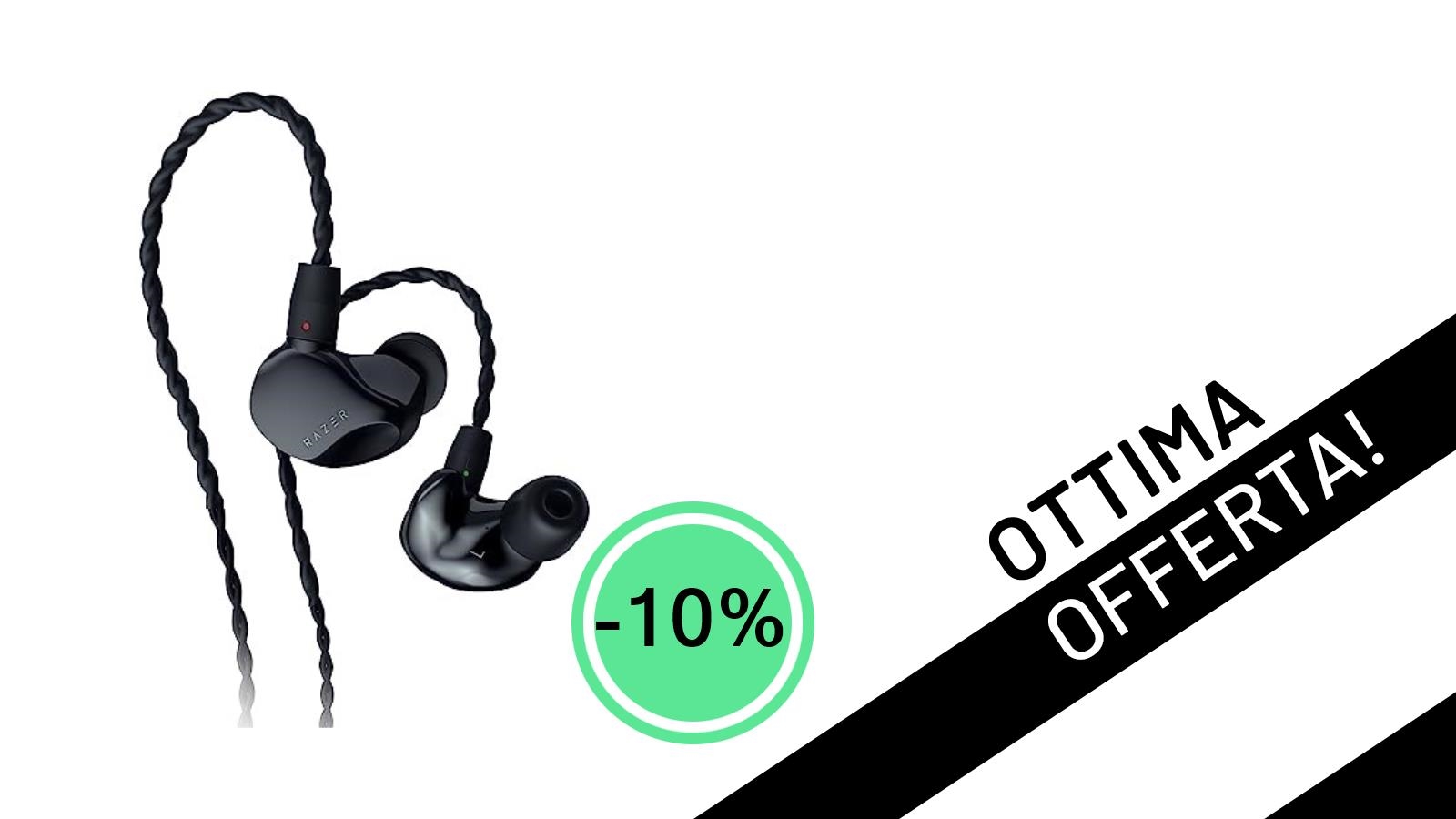 Razer Moray: L'In-Ear Monitor Ibrido per Streamer e Gamer Scontato del 10%!