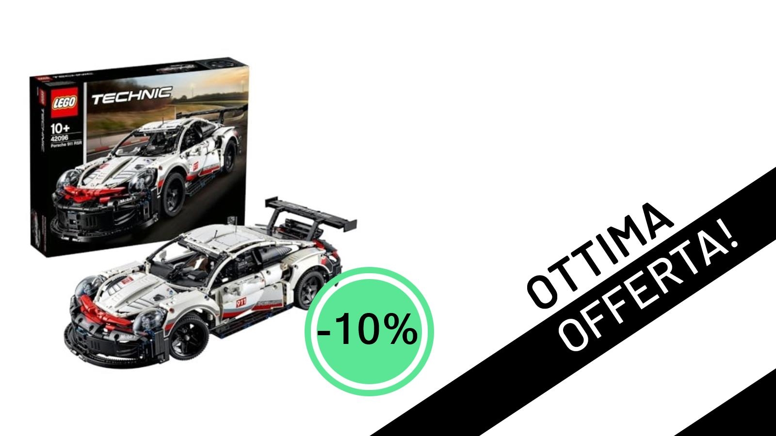 Imperdibile: La LEGO Technic Porsche 911 RSR Sfreccia in Offerta con il -10%!