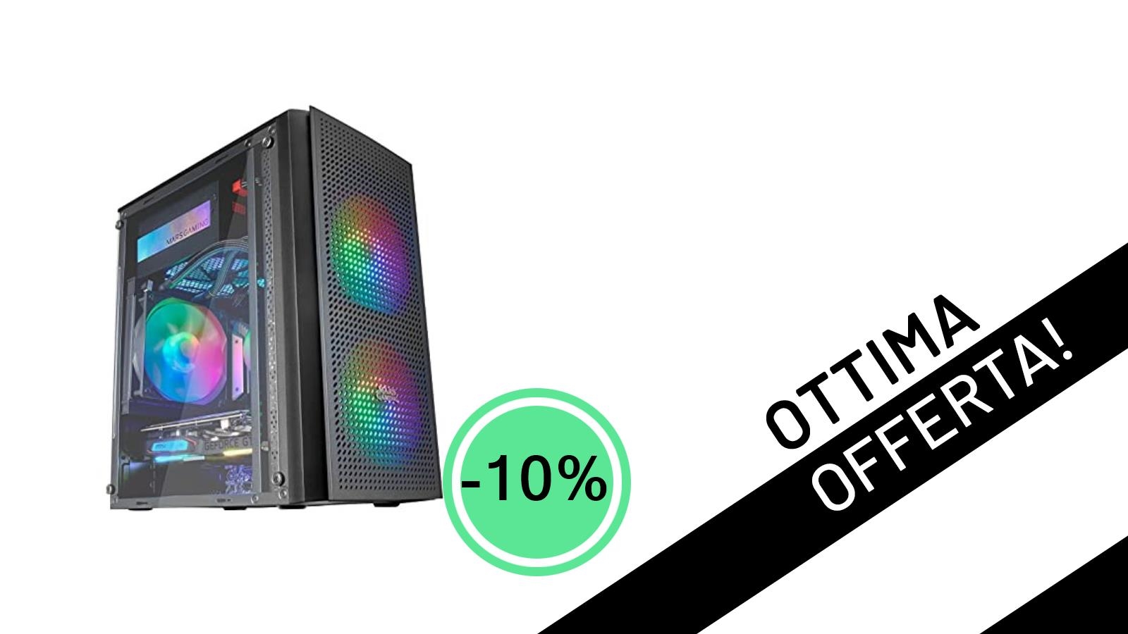 Mars Gaming MC300W: Il Case PC Micro ATX con Vetro Temperato e RGB a un Prezzo Mai Visto!