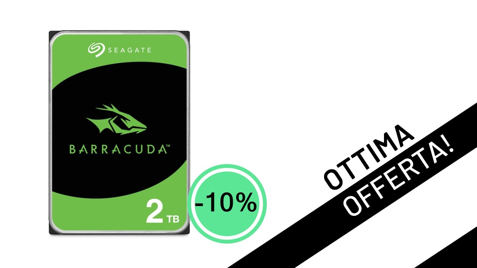 Espandi il tuo mondo digitale: Seagate BarraCuda 2TB in offerta imperdibile a soli 81,99€!