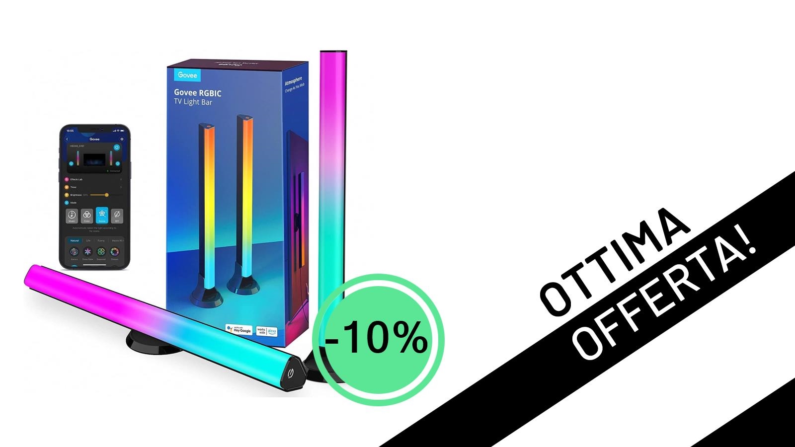 Offerta Imperdibile: Govee Smart LED Light Bars per la tua TV a soli 44,99€!