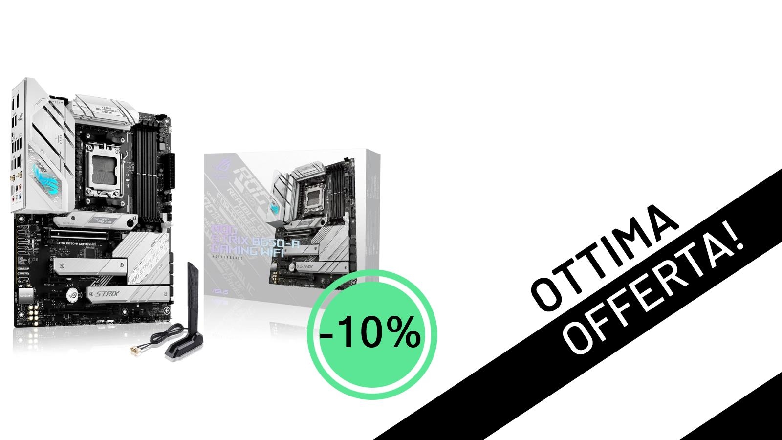 Un'Offerta da Non Perdere: La Scheda Madre ASUS ROG STRIX B650-A GAMING WIFI al Minimo Storico!