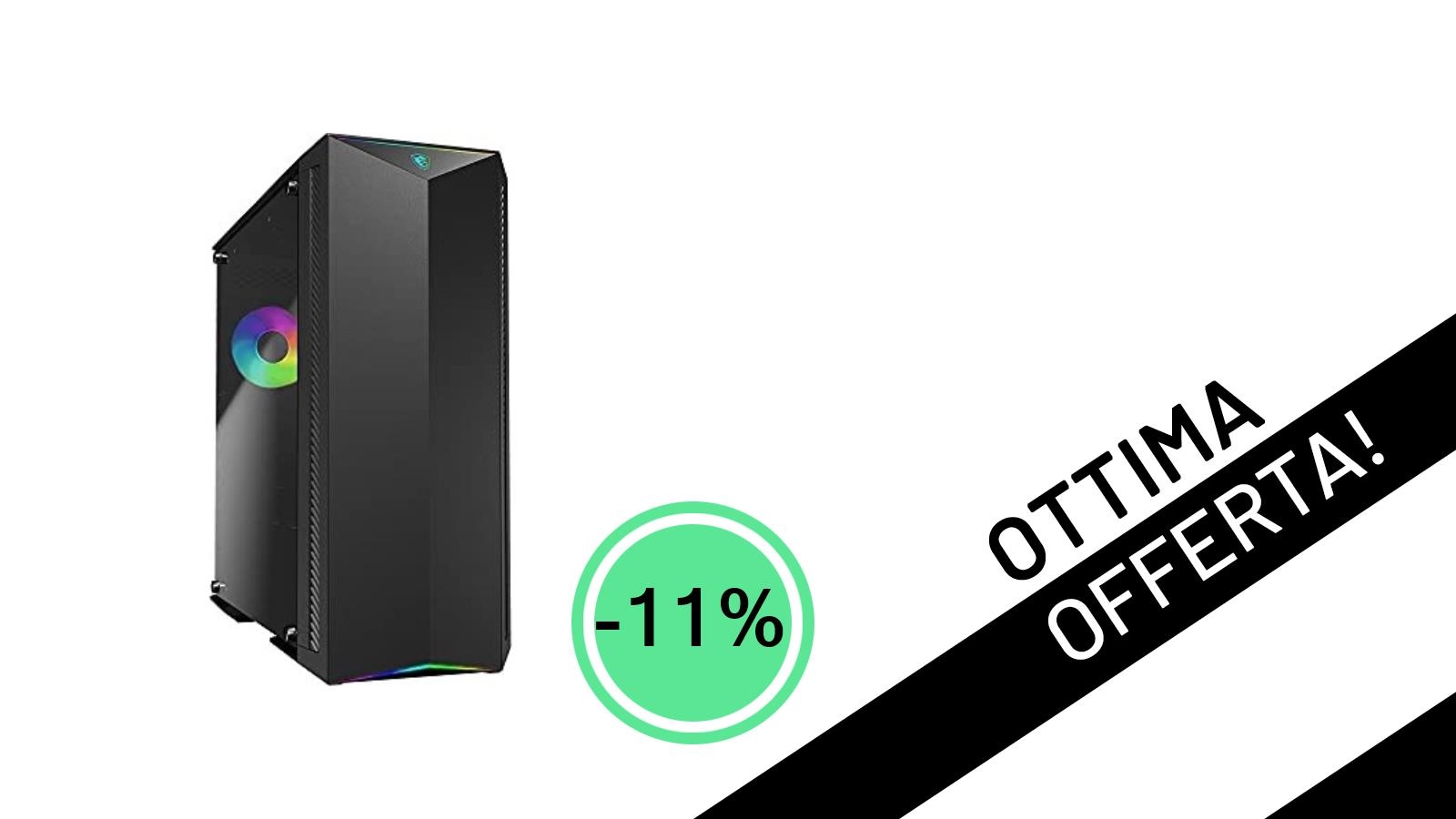 Prezzo Shock! Il case MSI MPG GUNGNIR 100 scende a soli 115,88€ con il 11% di sconto