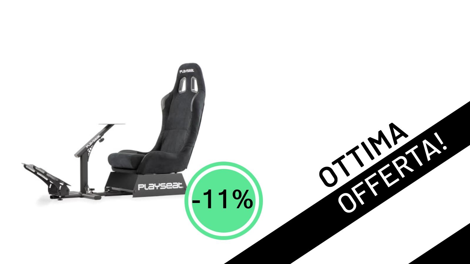 Sconto epico sul Playseat Evolution Racing Suede: la tua postazione sim racing definitiva a 288,59€!