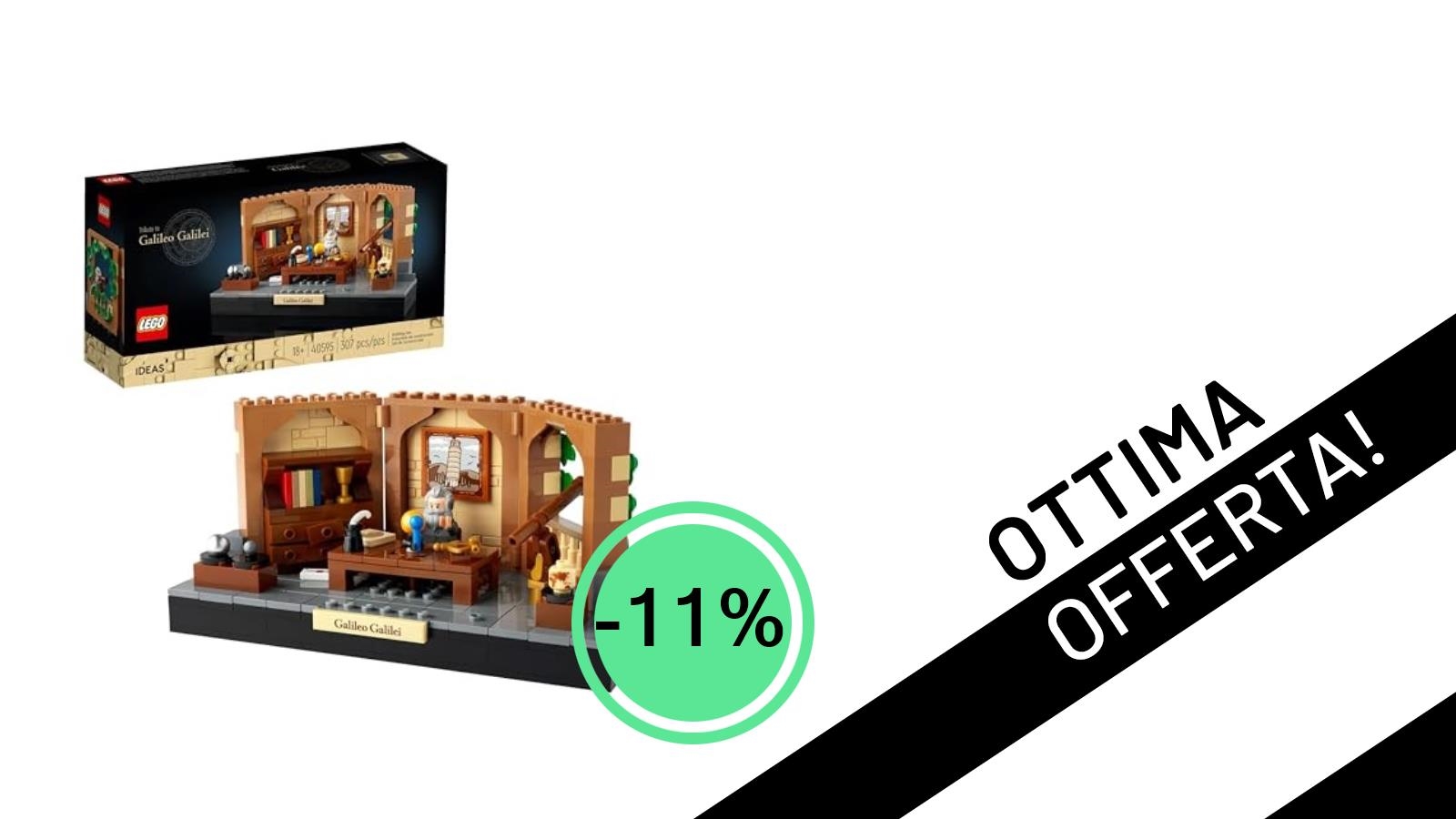 Offerta Imperdibile: LEGO 40595 Omaggio a Galileo Galilei con Sconto Esclusivo del 11%!