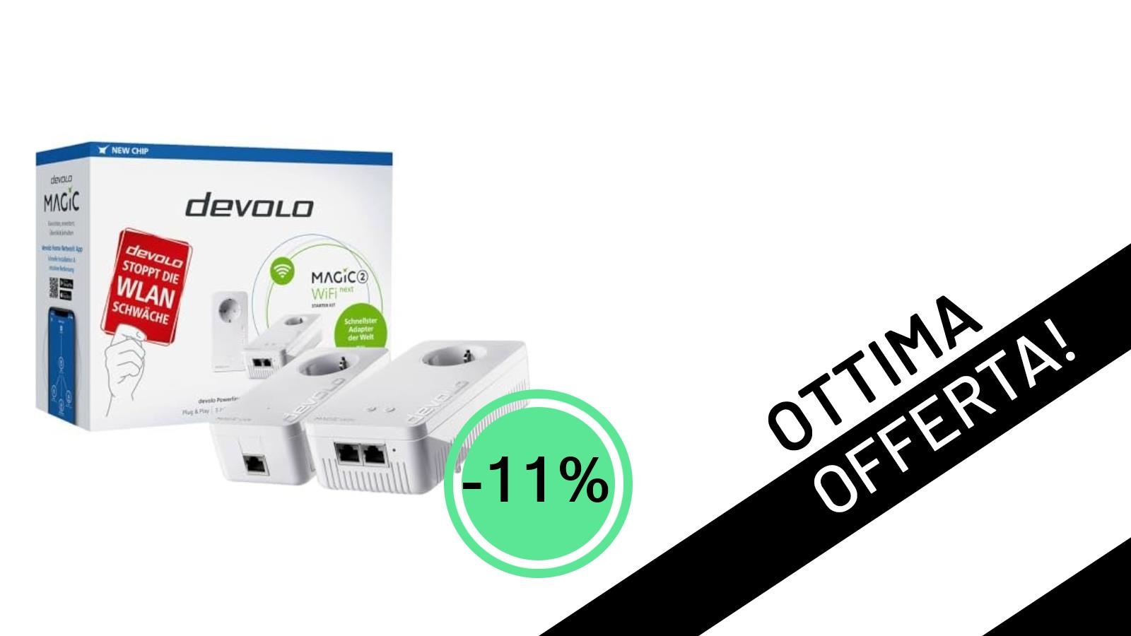 WiFi al Top in Ogni Angolo: Devolo Magic 2 WiFi Next Scontato del 11% a 178,80€!