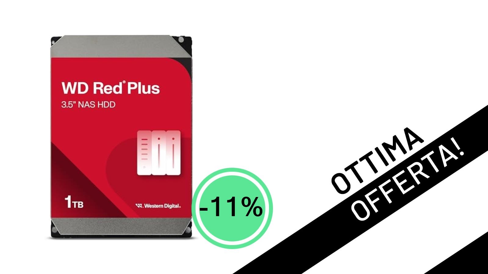 <strong>Offerta Imperdibile</strong>: Il Western Digital WD Red 1 TB per NAS Scontato del -11%!