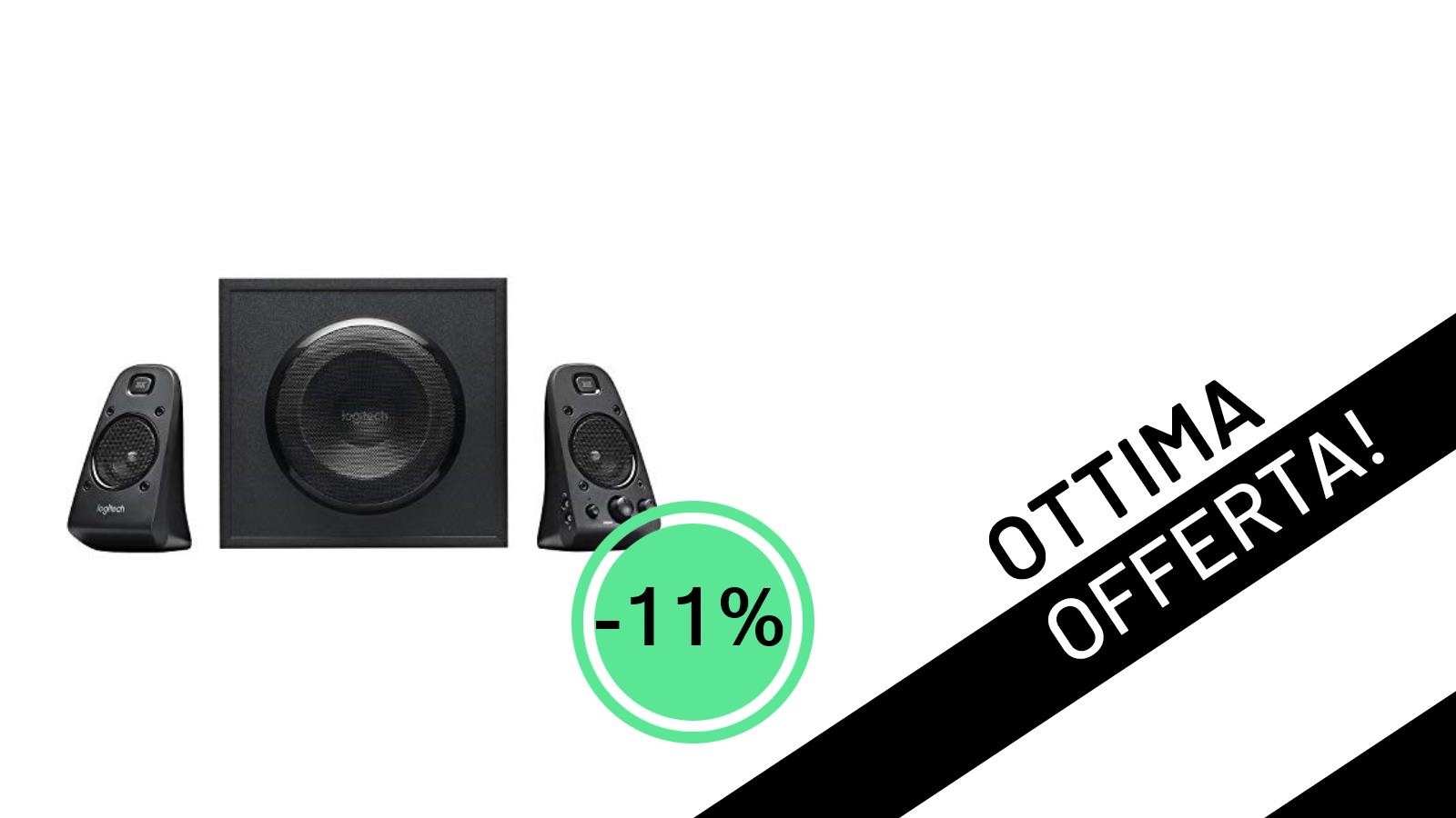 Le potenti casse Logitech Z623 THX 2.1 sono in offerta a un prezzo mai visto!