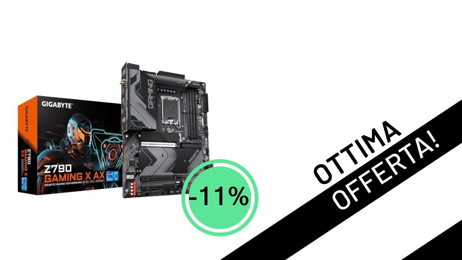 Potenza e Stabilità per il tuo PC: La Scheda Madre Gigabyte Z790 GAMING X AX in Offerta Lampo!