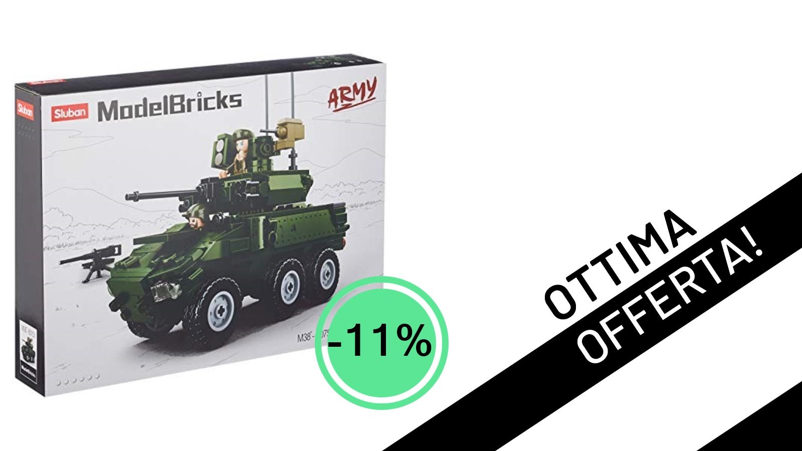 Sluban EBRC 6*6: Il Veicolo da Combattimento su Ruote in Offerta Imperdibile del -11% a soli 21,43€!