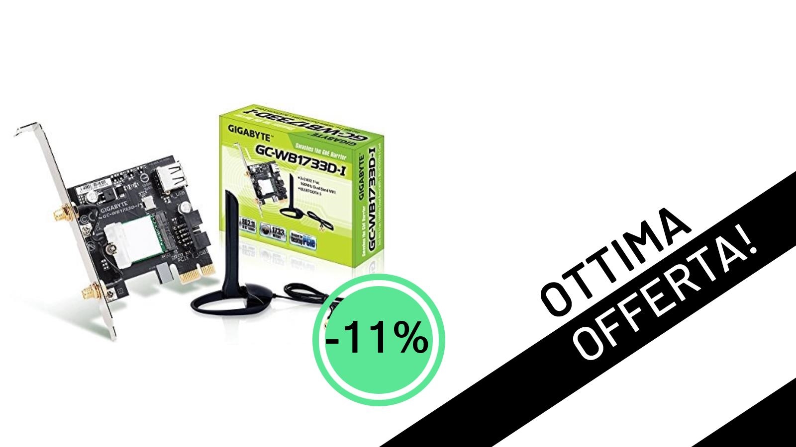 Non Perdere l'Offerta: La Scheda di Espansione Gigabyte GC-WB1733D-I a un Prezzo Mai Visto!