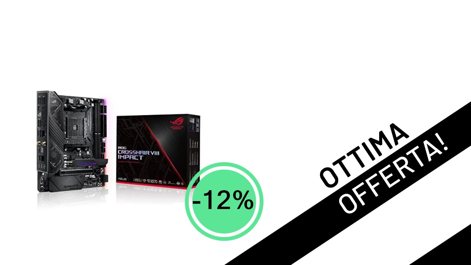 Potenzia il Tuo PC Gaming: ASUS ROG Crosshair VIII Impact al Minimo Storico con il 12% di Sconto!