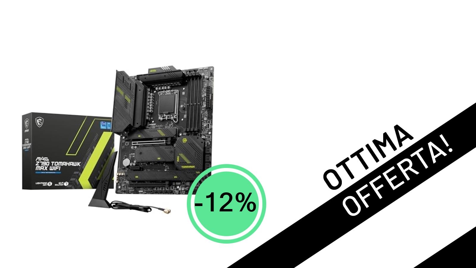 MSI MAG Z790 TOMAHAWK MAX WIFI: La Scheda Madre di Punta Scontata del 12% a 353,75€!