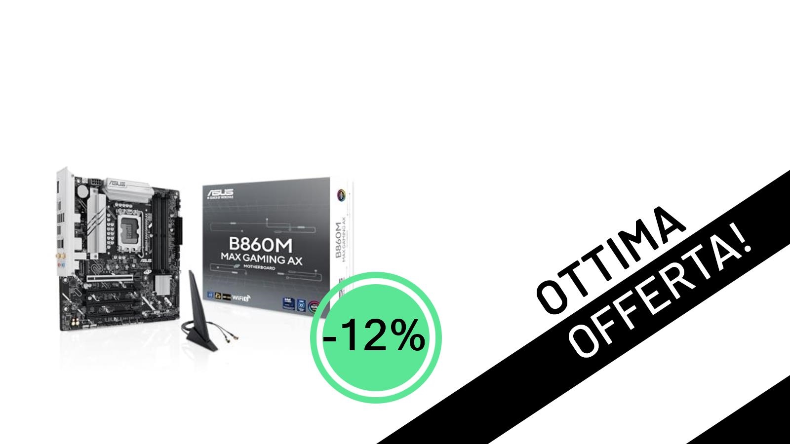 Offerta Imperdibile: La Scheda Madre ASUS B860M MAX GAMING AX a un Prezzo Mai Visto!