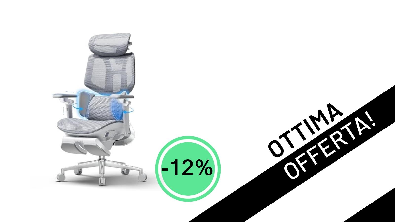 Hbada X7: La Sedia Gaming Ergonomica Intelligente al 12% di Sconto, un Vero Affare!