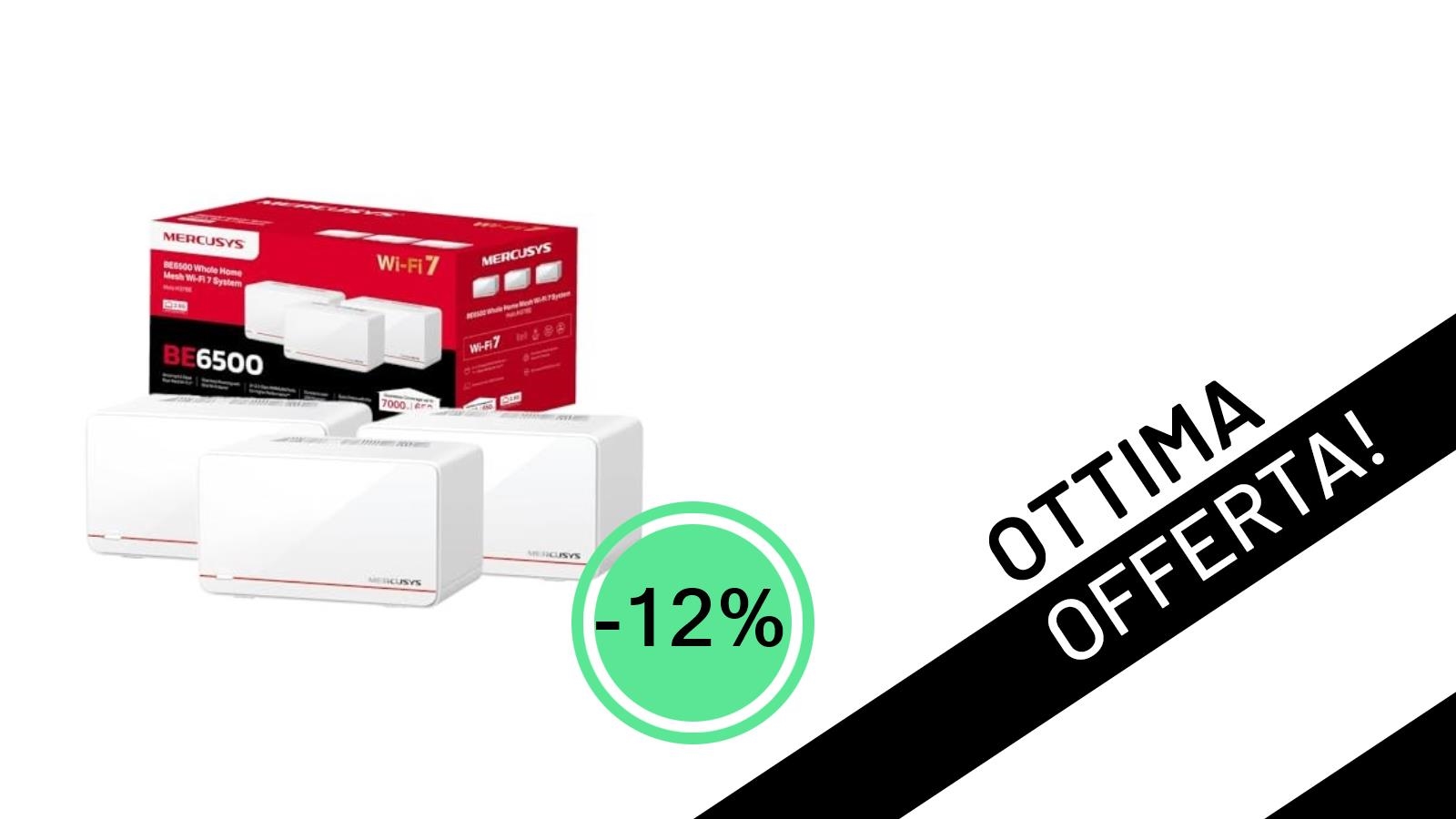 Mercusys Halo H37BE: Il Wi-Fi 7 Mesh BE6500 in Offerta per una Copertura Perfetta a 219,99€
