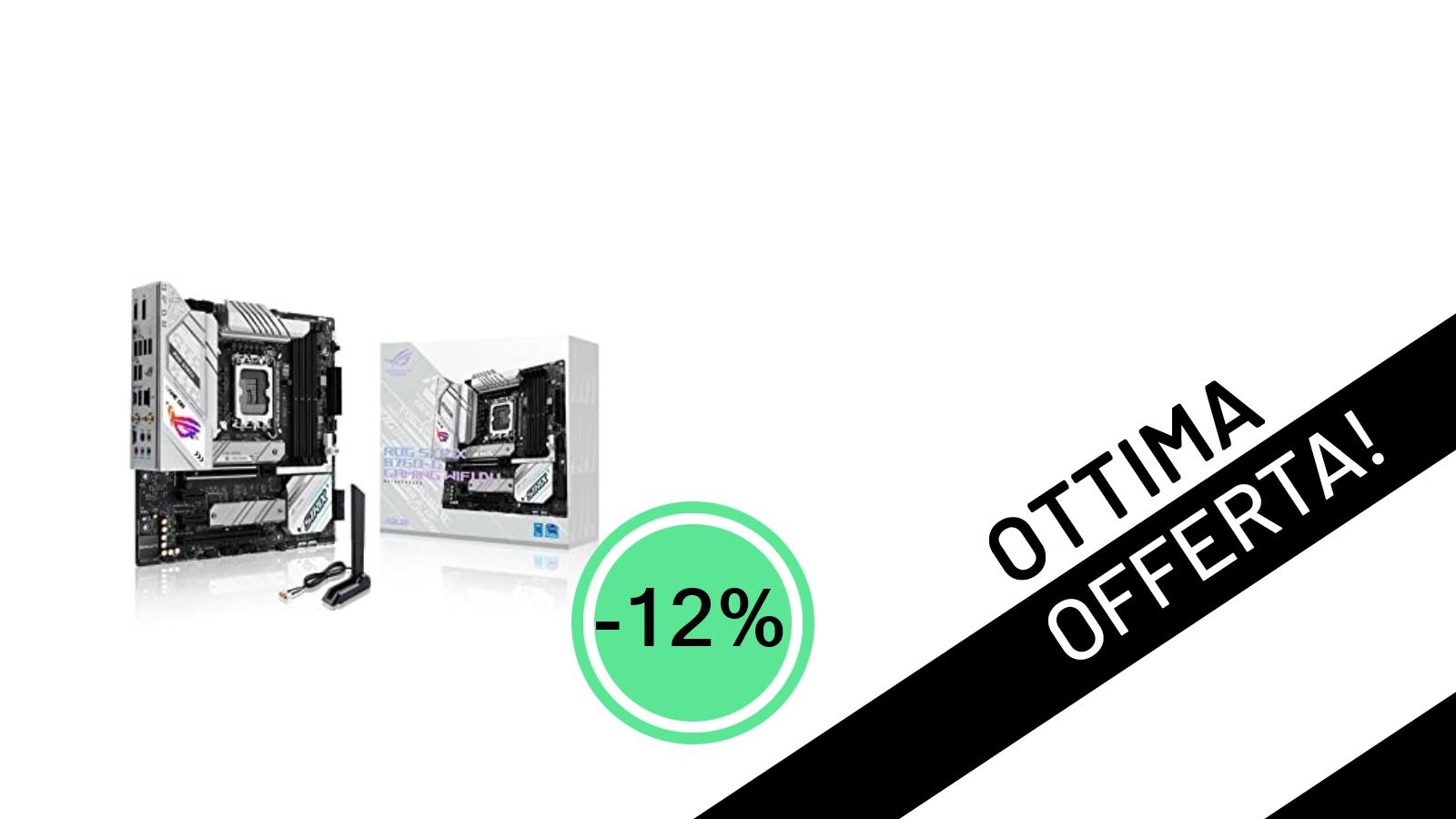 Sconto del 12% sulla ASUS ROG STRIX B760-G GAMING WIFI D4: potenzia il tuo PC con stile!