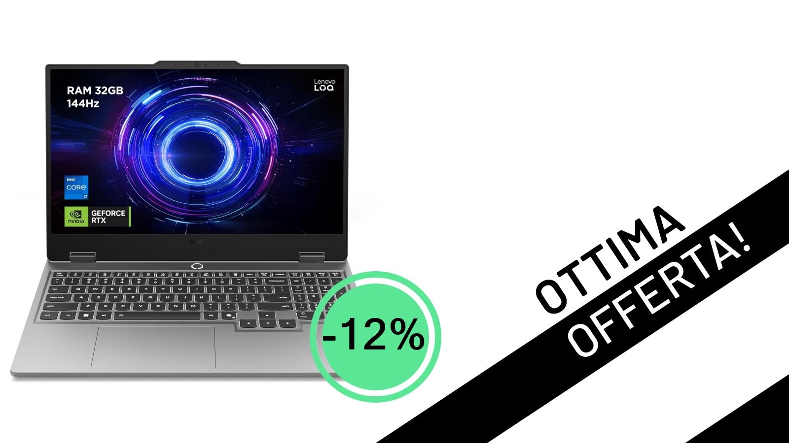 Lenovo LOQ 15: Il Notebook Gaming con RTX 5070 Scontato del 12% a un Prezzo Irripetibile!