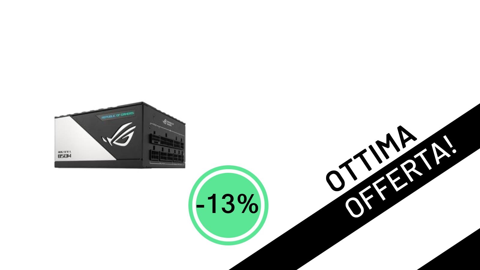 ASUS ROG Loki SFX-L 850W: L'Alimentatore Gaming 80+ Platinum Scontato del 13% a Soli 189,90€!