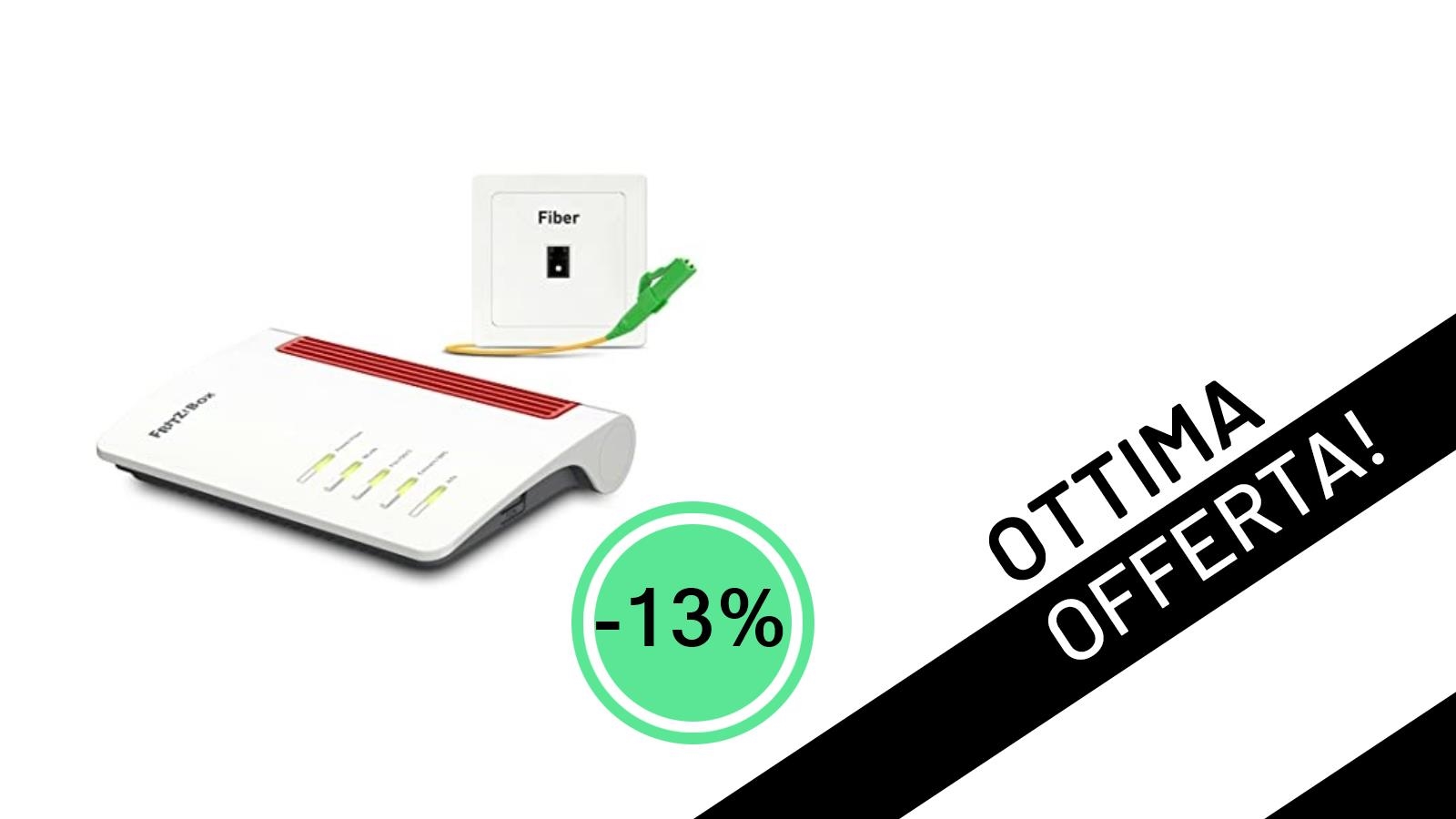 Offerta Stellare: FRITZ!Box 5530 Fiber Edition International con Wi-Fi 6 e Fibra a soli 206,14€!