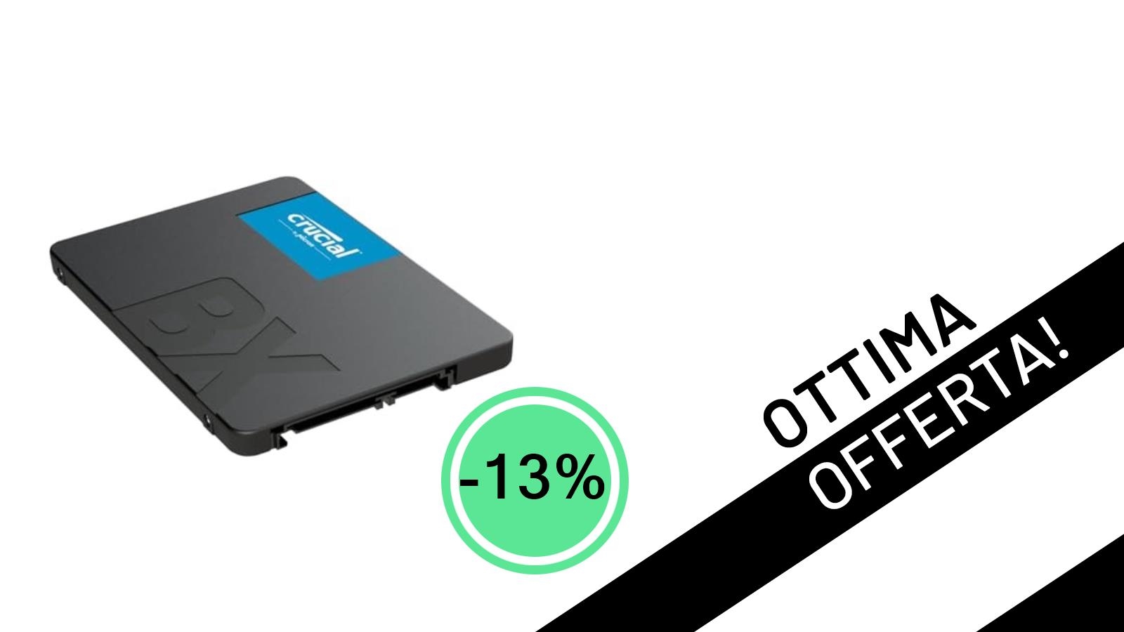 Crucial BX500 SATA SSD 4TB: Velocità e Spazio a un Prezzo Sbalorditivo, Scontato del 13%!