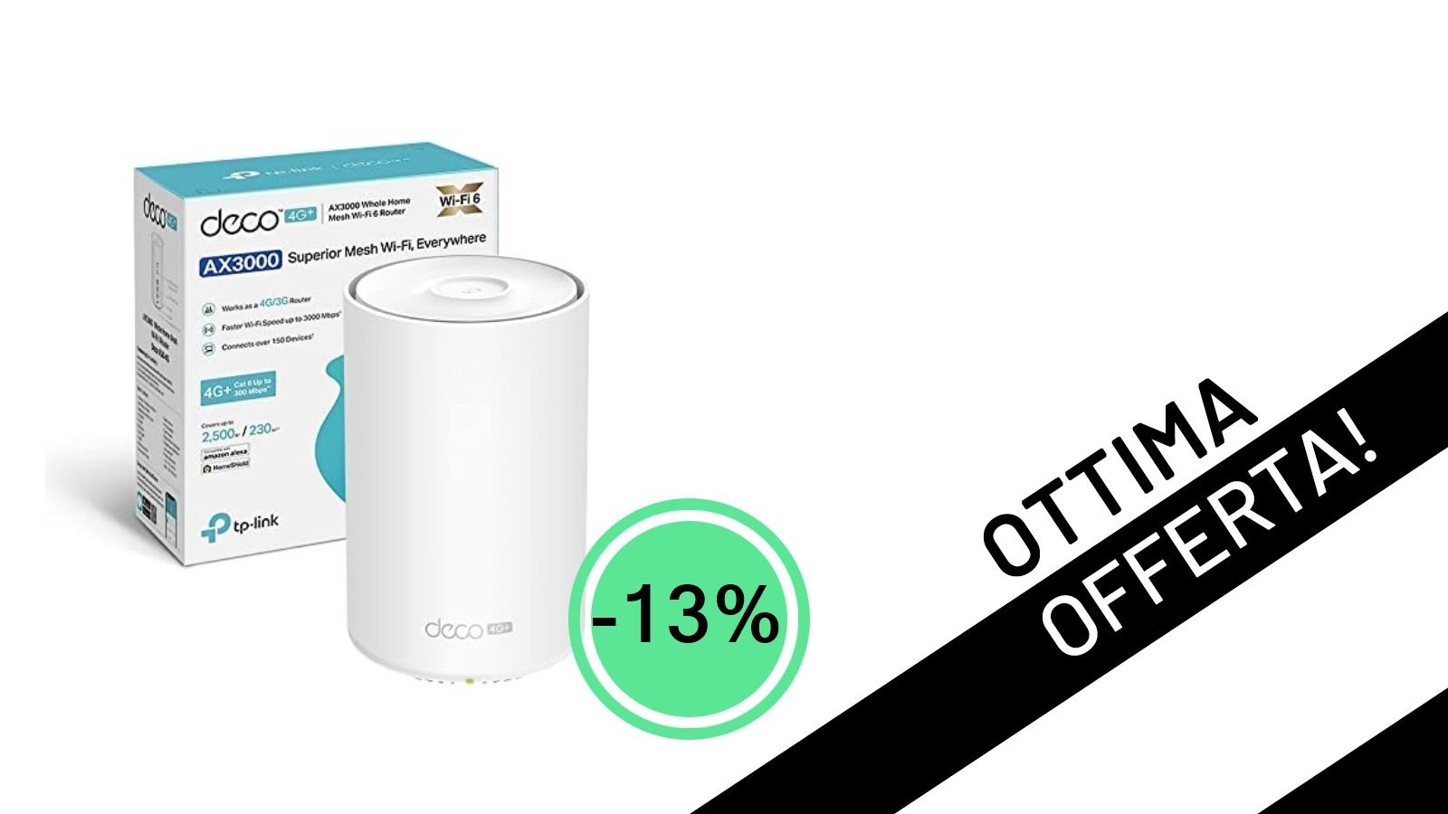 TP-Link Deco X50-4G: Rivoluziona la Tua Connessione con Wi-Fi 6 e 4G+ a un Prezzo Mai Visto!