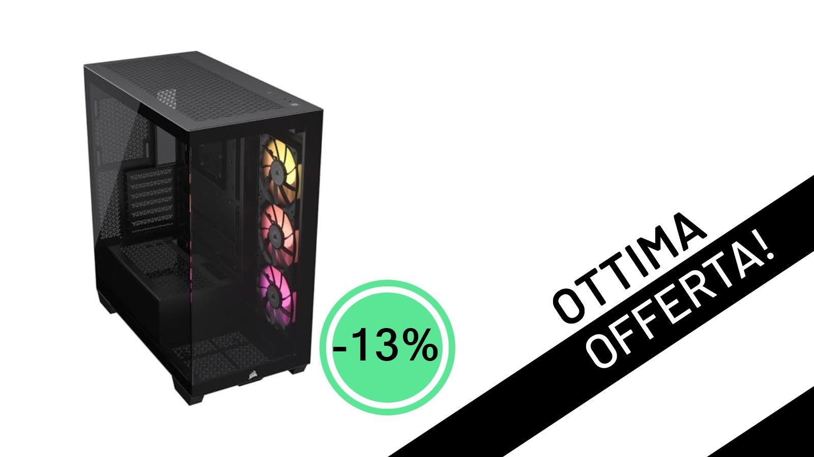 Il Case CORSAIR iCUE LINK 3500X RGB scende di prezzo: stile e innovazione al -13%!
