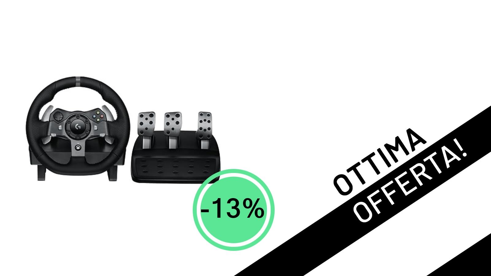 Un'offerta imperdibile: il Volante Logitech G G920 Driving Force con Ritorno di Forza al minimo storico!