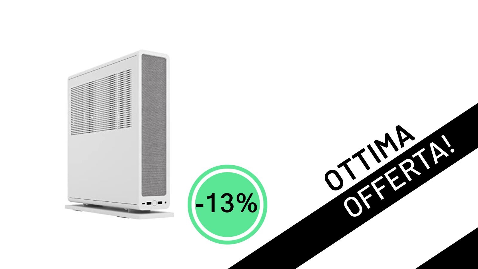 Offerta Imperdibile: Fractal Design Ridge White al -13% per il tuo PC Gaming m-ITX!