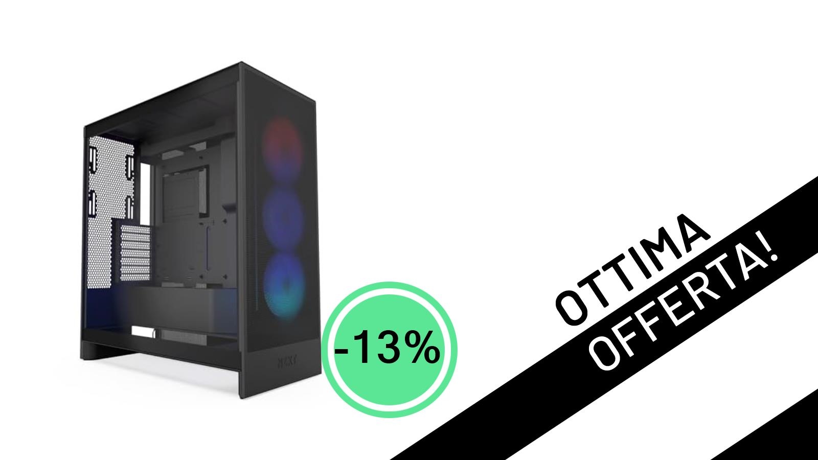 Offerta Imperdibile: l'NZXT H7 Flow RGB, il case ATX perfetto per il tuo PC, ora a soli 139,90€!