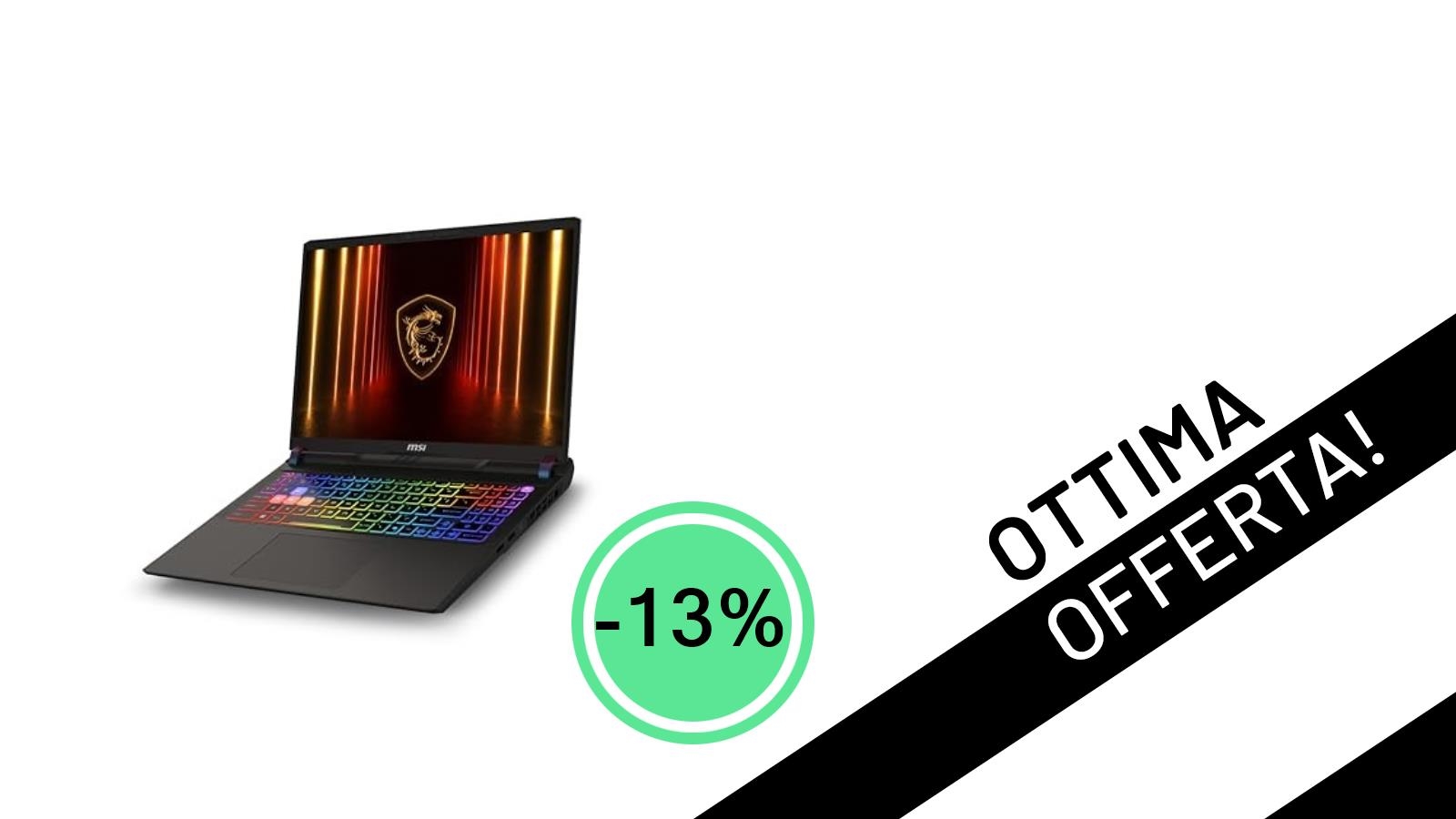 MSI Vector 16 HX AI: Il Notebook Gaming Definitivo Scontato del 13% a 1.999€!