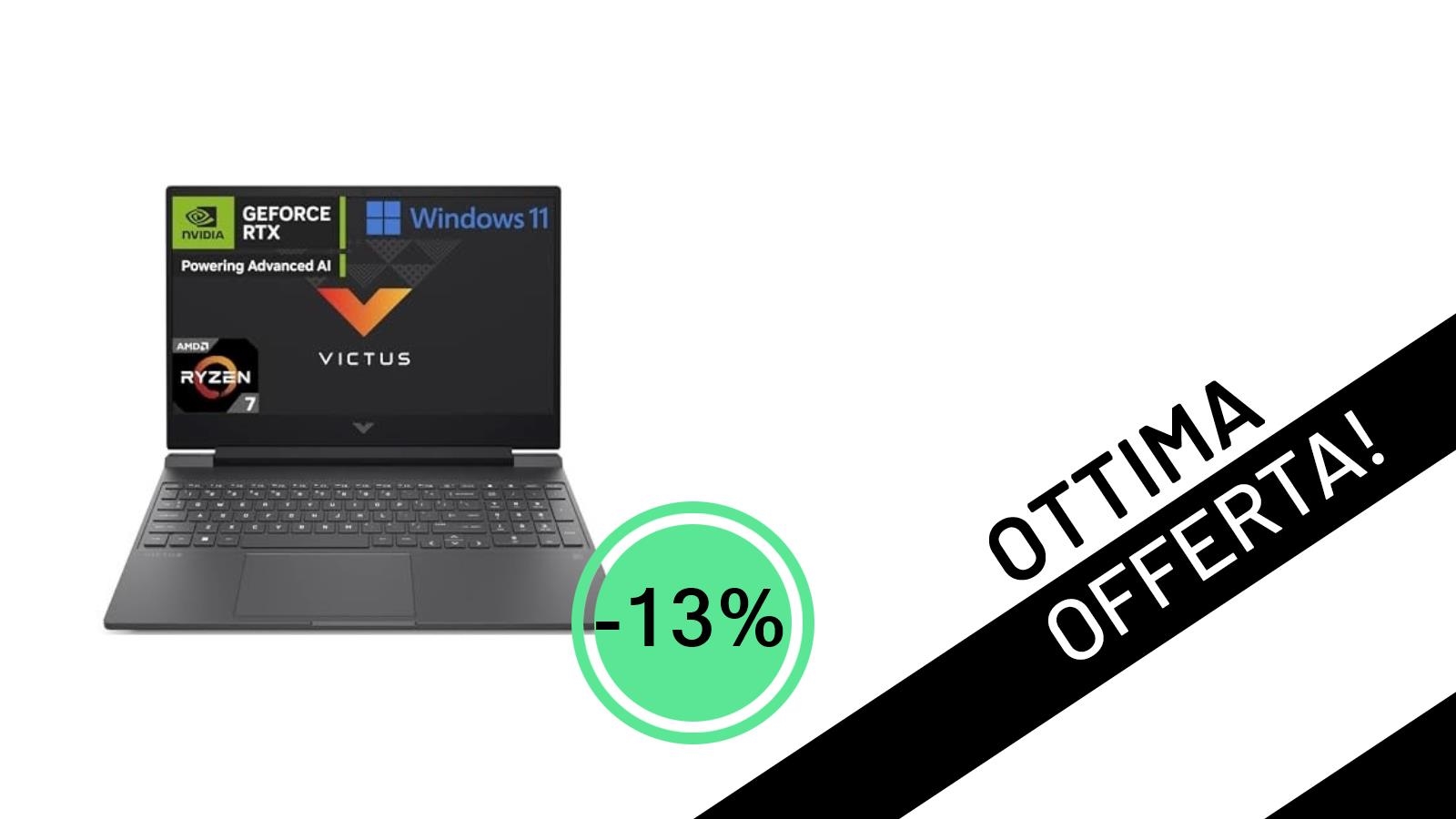 HP Victus 15 con RTX 4060: Potenza da Gaming al Minimo Storico con Sconto del 13%!