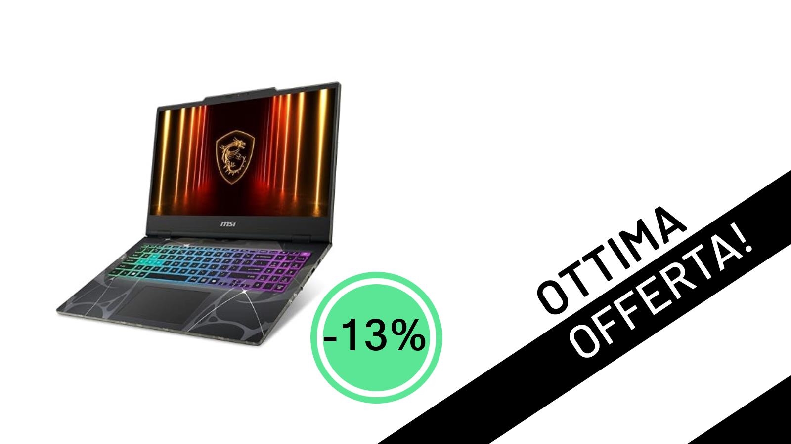 MSI Cyborg 15 in offerta: il notebook gaming con RTX 5050 a soli 999€!