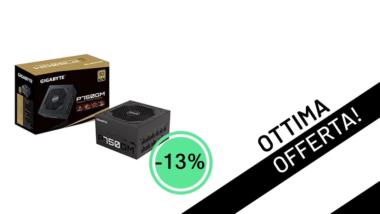 Affare Imperdibile: L'Alimentatore GIGABYTE 750W 80+ Gold Scende a Soli 79€!