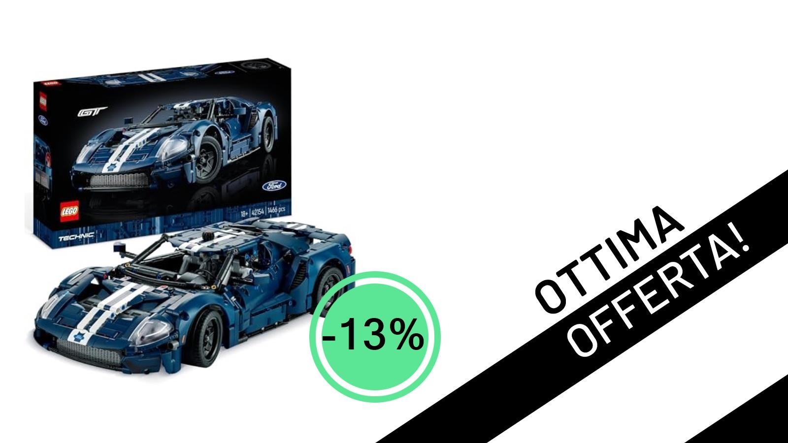 La LEGO Technic Ford GT 2022 Sfreccia in Offerta: Un Sogno da Costruire a soli 93€!