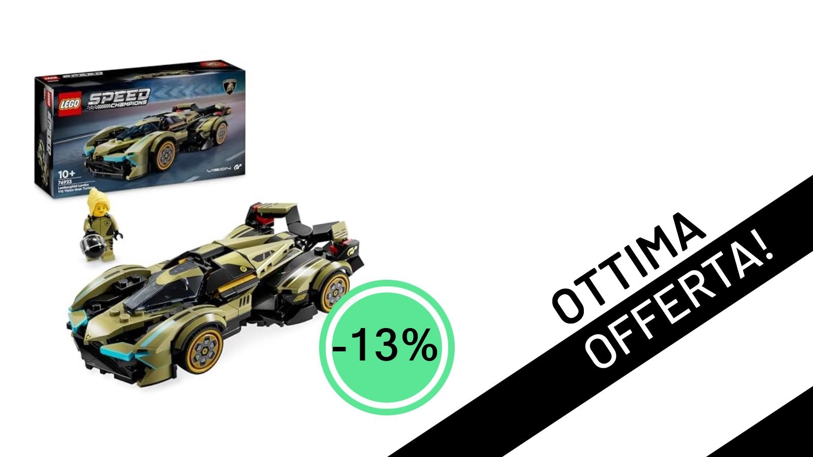 LEGO Speed Champions: La Lamborghini Lambo V12 Vision GT Sfreccia in Offerta a 23,47€!