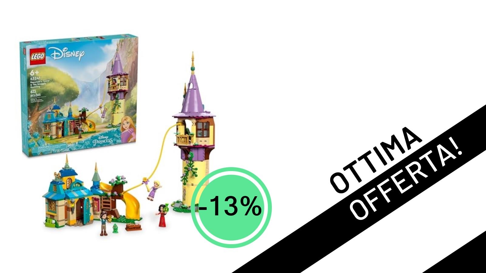 Offerta Imperdibile: La Torre di Rapunzel LEGO Disney Princess Scontata del 13% a soli 159,00€!