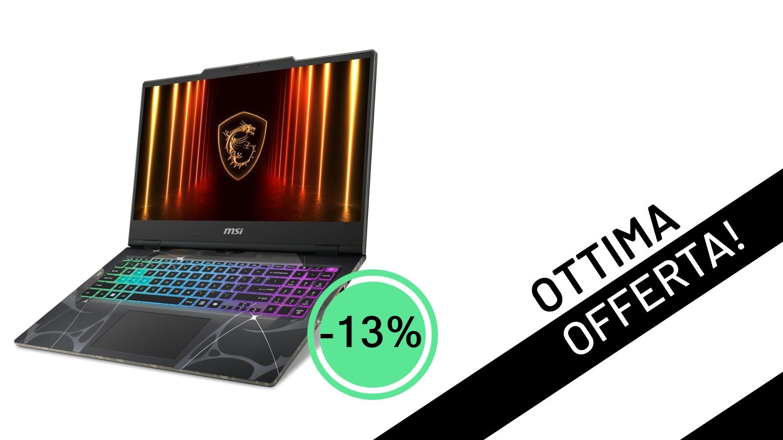 MSI Cyborg 15 in offerta: il notebook gaming con RTX 5050 a soli 999€!